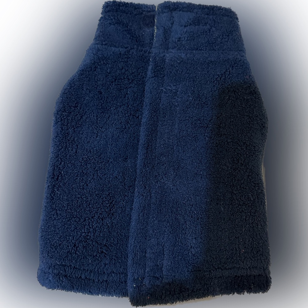 COMPANION ROAD CR SMALL PET DOG PUPPY FLEECE JACKET SWEATER BLUE GOLD YELLOW - Picture 2 of 3